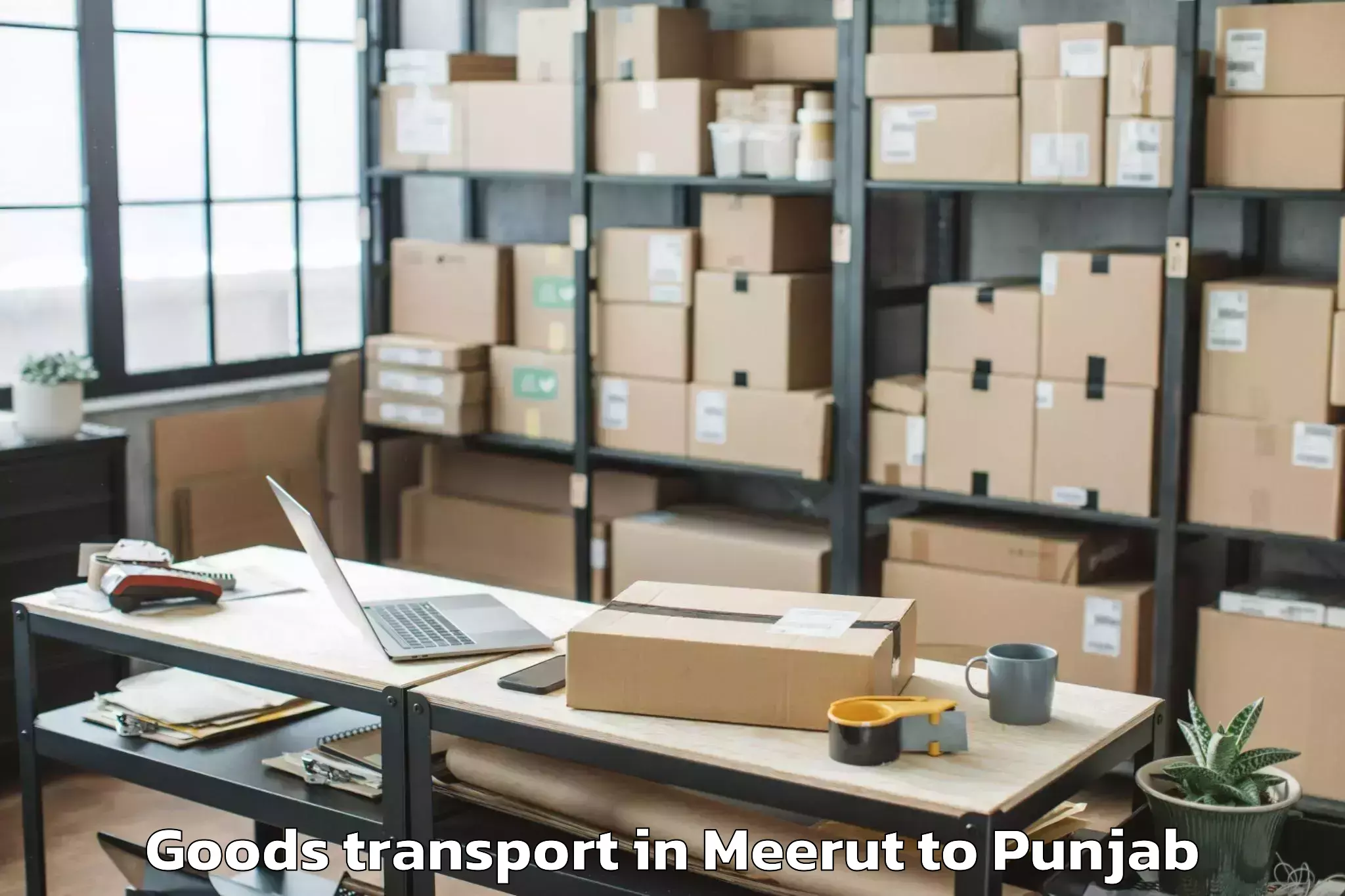 Meerut to Bhadaur Goods Transport Booking